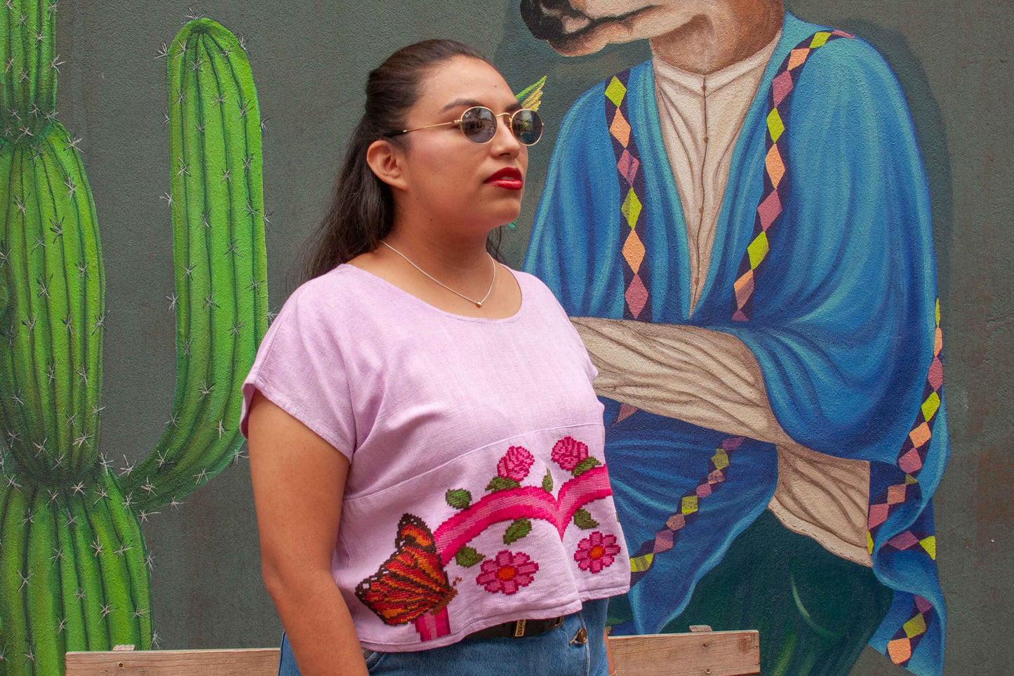 Blusa Lila Mariposas