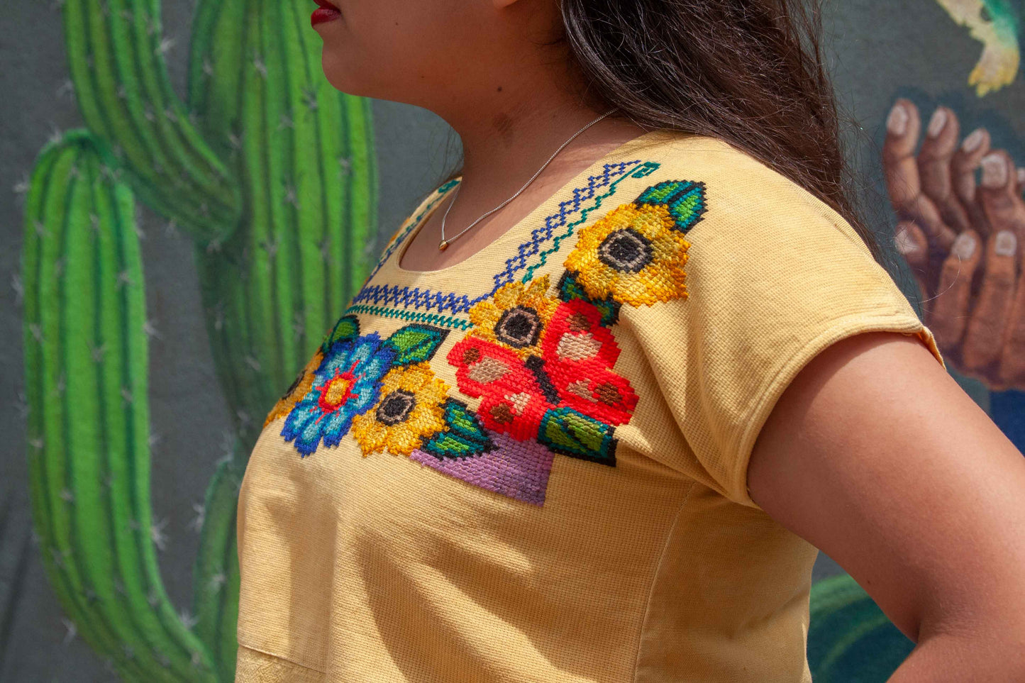 Blusa Amarilla Flores
