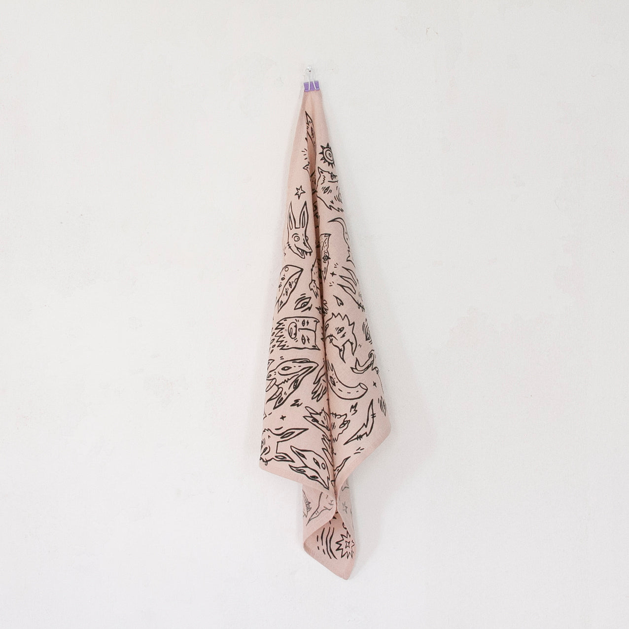 Paliacate "Máscaras" color rosa claro