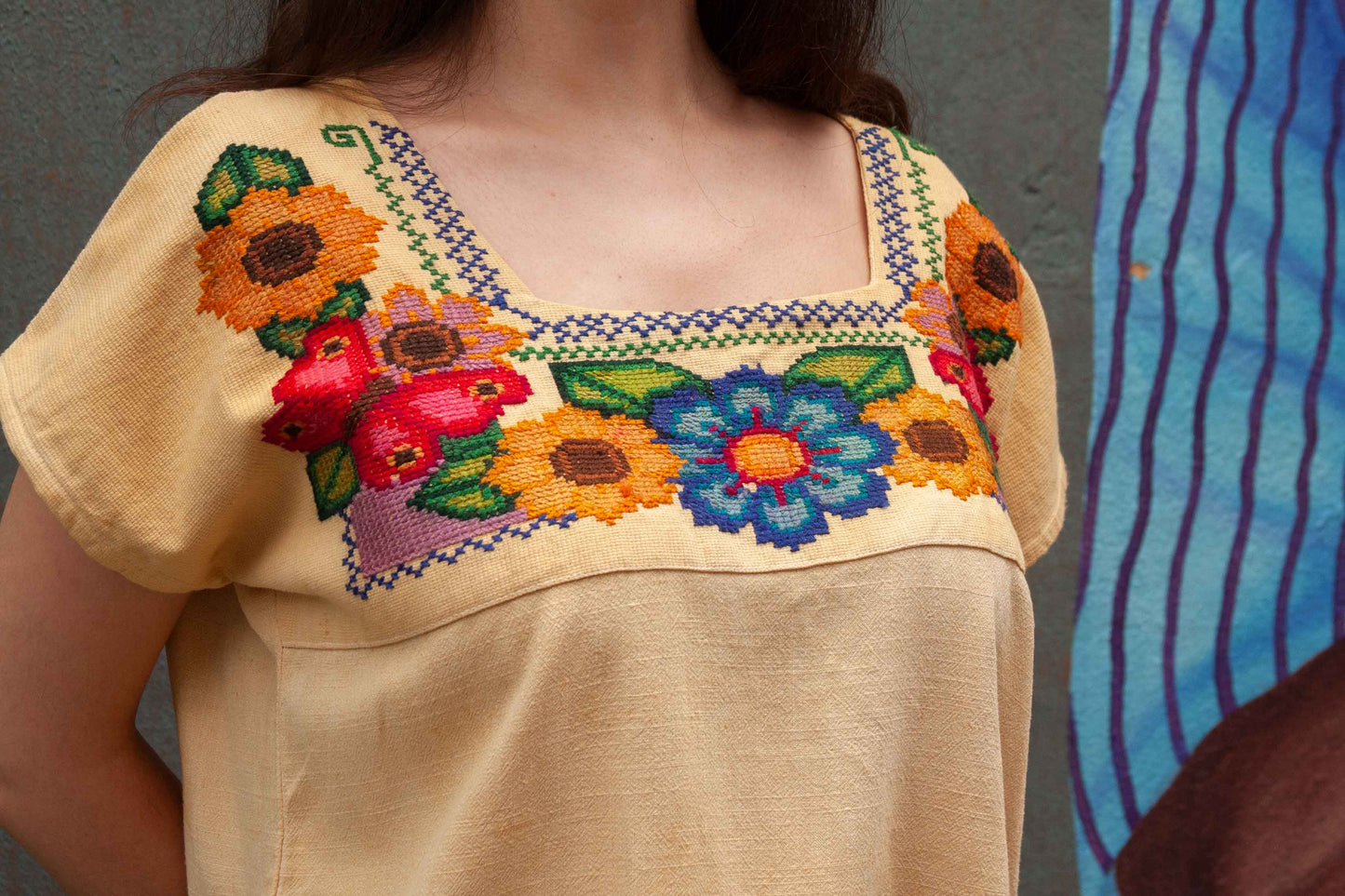 Blusa Amarilla Flores